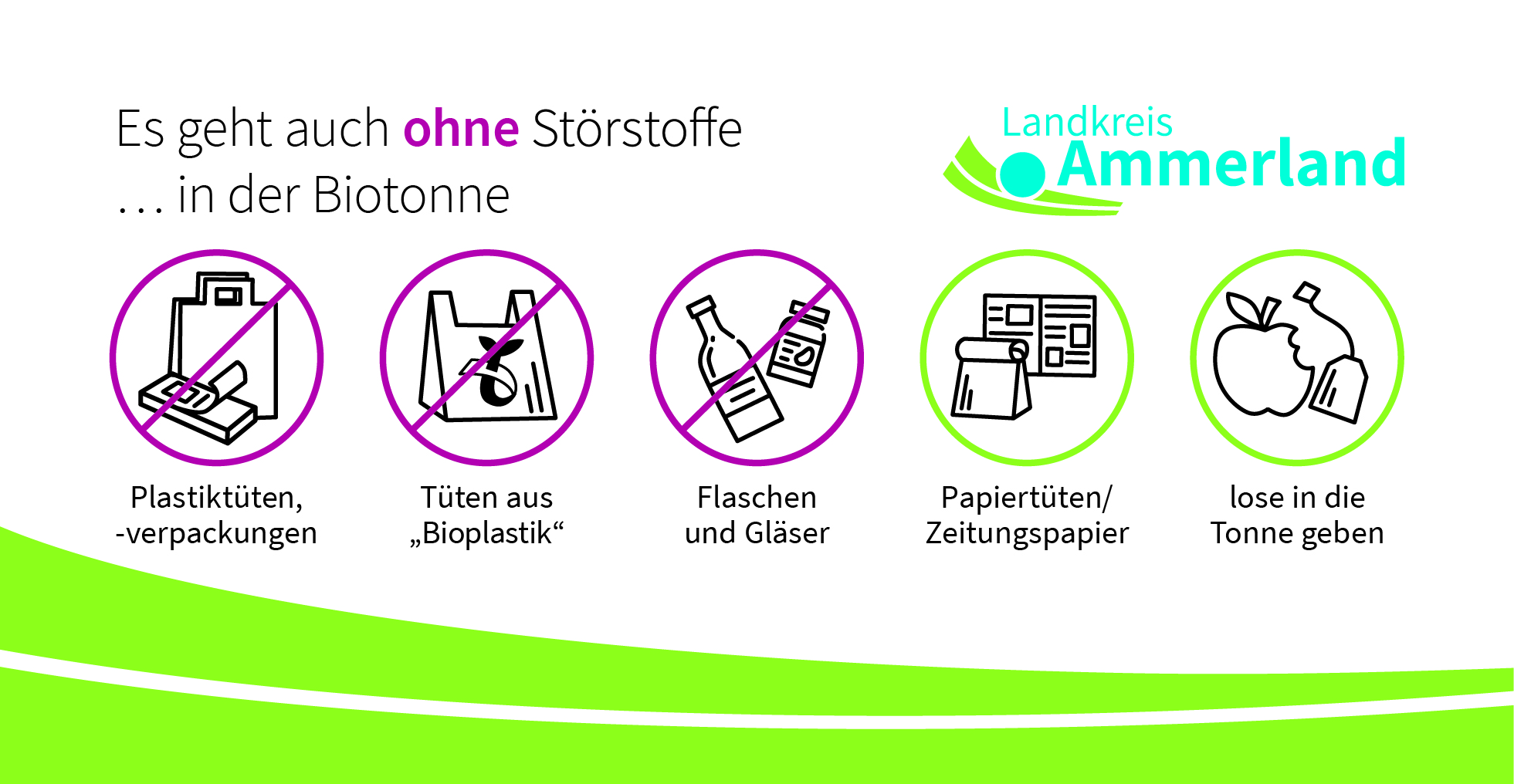 Bild vergr&ouml;&szlig;ern: Aufkleber Es geht auch ohne Störstoffe