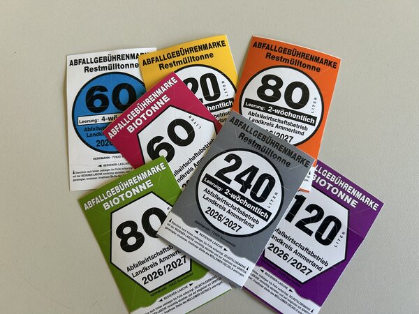 Bild vergr&ouml;&szlig;ern: Abfallgebührenmarken