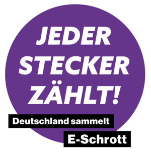 Logo "Jeder Stecker zählt! Deutschland sammelt E-Schrott"